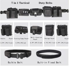 Durable Outdoor Tactical Belt with Accessories Fashionable Duty Belts High Density Material Wear-resistant Tactic Waist Belt  Outdoor tactical Multi-functional waist belt practical mission waist support bag hunting training equipment tactic Waist Belt