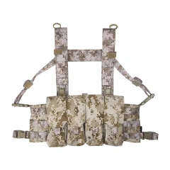 Tactical Chest Hanger Camo Custom Tactical Chest Rig Equipment Outdoor Protective Tactic Chest Rig Customized Camouflage Carrier Chest Rig Chest Rig for Outdoor Good Quality Tactical Chest Hanging Vest