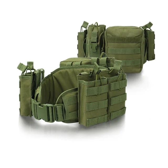 Quick Detachable Waistband Multifunctional Duty Sports Outdoor Nylon Elastic Wholesale Security Waist Belt   Adjustable Outdoor Multi Function Tactical Duty Belt Premium Lightweight Detachable Comfort Utility Belt With Tool Pouches