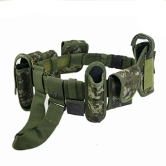 Wear-resistant Lightweight Nylon Oxford Cloth Multifunctional Waist Belt for Outdoor CS Training Waist Bag  Wholesale high density Material multifunctional Tactical Belt with Accessories High Quality Duty Belts Security Duty Equipment