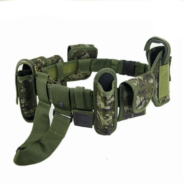 Wear-resistant Lightweight Nylon Oxford Cloth Multifunctional Waist Belt for Outdoor CS Training Waist Bag  Wholesale high density Material multifunctional Tactical Belt with Accessories High Quality Duty Belts Security Duty Equipment