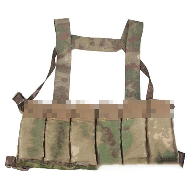 Customized Heavy Duty Camouflage Chest Rig Protective Tactical Vest for Hunting Multi-pouches Tactical Carrier Vest Best Selling Tactical Chest Gear Vest Training Hunting Vest with Magazine Pouch Camouflage Harness Chest Rig