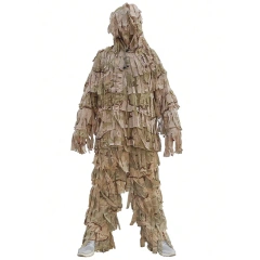 Jungle Camouflage Clothing Camouflage Clothing Hunting Suit for Outdoor Training Games Ghillie Suit Ghillie Suit Professional Outdoor Camouflage Clothing Hunting Mesh Suit for Outdoor Activities Lightweight Jungle Ghillie Suit