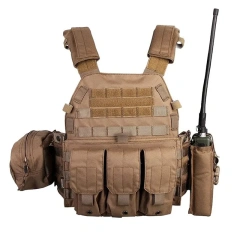 Professional Paintball Training Vest with Radio Pouch Triple Mag Pouch and Dump Pouch  Training Vest for Men Outdoor Training Vest Adjustable Lightweight Breathable 600D Polyester Training Modular Vest Breathable Assault Training Vest Wear-resistant secu