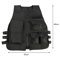 High Quality Customized Children Training Vest for Hunting Nylon Assault Training Vest Protective Thickened Tactical Vest  Training Cross Draw Vest Wear-resistant Lightweight stab-proof Sports Training vest