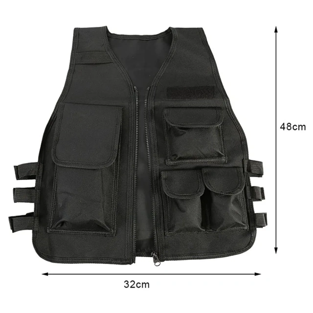 High Quality Customized Children Training Vest for Hunting Nylon Assault Training Vest Protective Thickened Tactical Vest  Training Cross Draw Vest Wear-resistant Lightweight stab-proof Sports Training vest