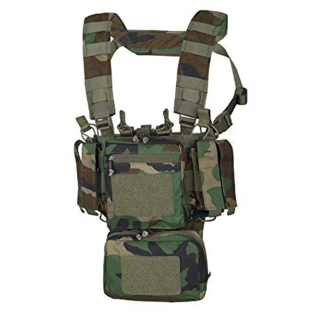 Customized Tactical Chest Rig Hunting Vest Camo Tactical Chest Rig With Mag Pouch Heavy Duty Training Mini Rig Hot Sale Tactical Chest Rig Lightweight MOLLE Tactical Vest Plate Carrier Outdoor Protective Hunting Chest Rig for Tactical