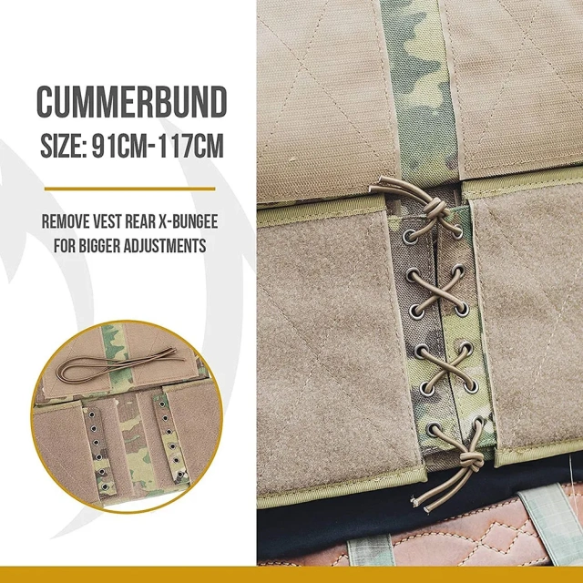 Customized Breathable Waterproof Tactical Vest Multifunctional Wear-Resistant Training Vest Outdoor Lightweight Training Vest  Men Training Vest and Quick Release Adapters for Training Vest Chest Rig Cummerbund Quick Disconnect Buckles