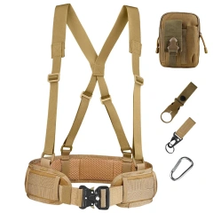 Hot Selling Wear-resistant Outdoor Belt Multi Functional Quick Release Waist Sealing Nylon Belt  High Quality Tactical Multifunctional Duty Belt Kit with Pouches Utility Belt Rig Camping and Everyday Use Duty Utility Waist Belt