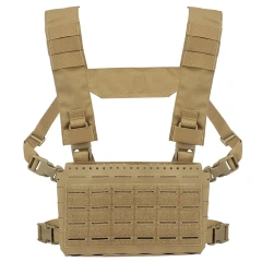 Customized Tactical Equipment Chest Rig Heavy Duty Tactical Micro Chest Rig with Pouch Tactical Plate Carrier Vest Wholesale Tactical Carrier Chest Rig with Pouches Tactical Micro Chest Rig Plate Carrier Vest Tactical Style Chest Rig