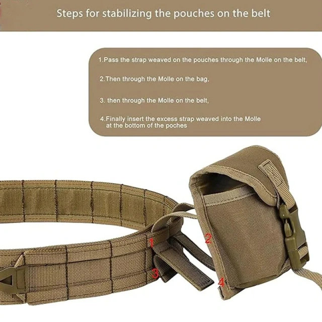 Adjustable Strap Security Duty Equipment High Density Material Tactical Belt Multifunctional Quick-release Buckle Duty Belt  Breathable Fusion Tactical Riggers Belt Durable Generation multifunctional Wear-resistant Tactical  Belt