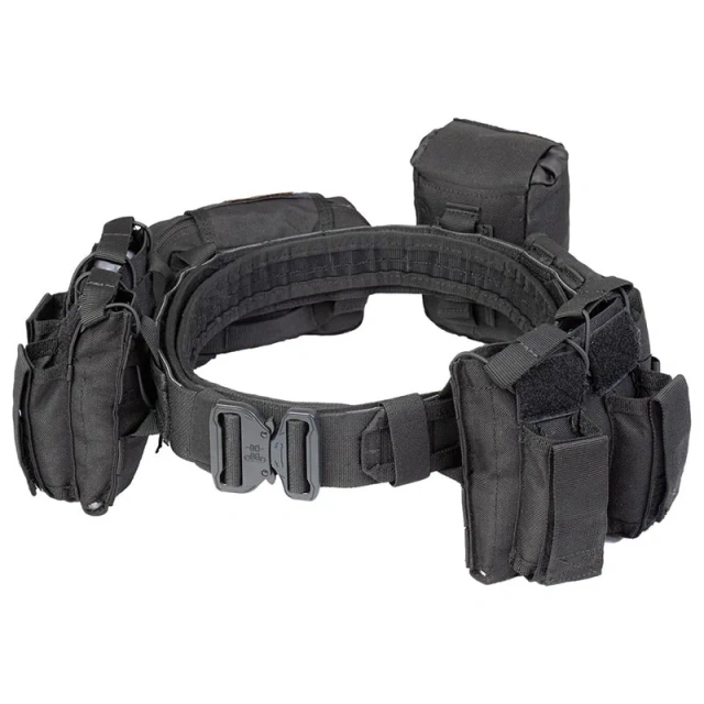 High Density Material Tactical Belt High Duty Tactical Duty Belts Sport Enthusiasts Utility Belt with Accessories Pouches  Wear-resistant High Quality Sports Training Tactical Belt Stiff Inner Belt Adjustable Hook Loop Inner Duty Belt