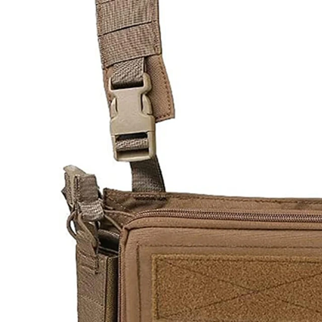 Tactical Micro Chest Vest Good Quality Camouflage Tactical Chest Rig With Mag Pouches Tactical Vest Chest Rig Field Equipment Tactical Vest Chest Rig Molle Magazine Carrier Pouch Outdoor Durable Sports Training Hunting Vest