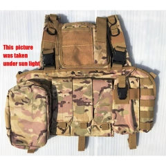 Heavy Duty Tactical Chest Rig Vest Adjustable Outdoor Tactical Vest Chest Rig with Pouches Tactical Molle Chest Rig Hot Selling Tactical Gear Chest Rig Tactical Micro Chest Rig Heavy Duty Tactical Chest Rig Vest for Outdoor