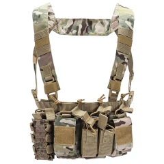 Field Equipment Tactical Chest Rig Vest with Mag Pouches Camouflage Tactical Chest Rig Multi-function Tactical Chest Rig military Training Chest Rig with Mag Pouch High Quality Tactical Chest Rig Molle Pouches Tactical Training Vest