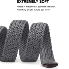 Elastic Braided Stretch Men Golf Casual Jeans Belts Woven Nylon Work Belts Men Pants Shorts Tactical Belt  Premium Detachable Tactical Duty Security Belts Training Duty Security Multifunctional Utility Kit Duty Belt with Pouch Set