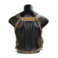 Custom Tactical Chest Rigs for Hunting Heavy Duty Tactical Chest Rig with Pouch Camo Harness Tactical Chest Rig Vest Customized Hunting Tactical Chest Rig High Quality Camouflage Molle Chest Rigs Outdoor Training Chest Rig for Tactical