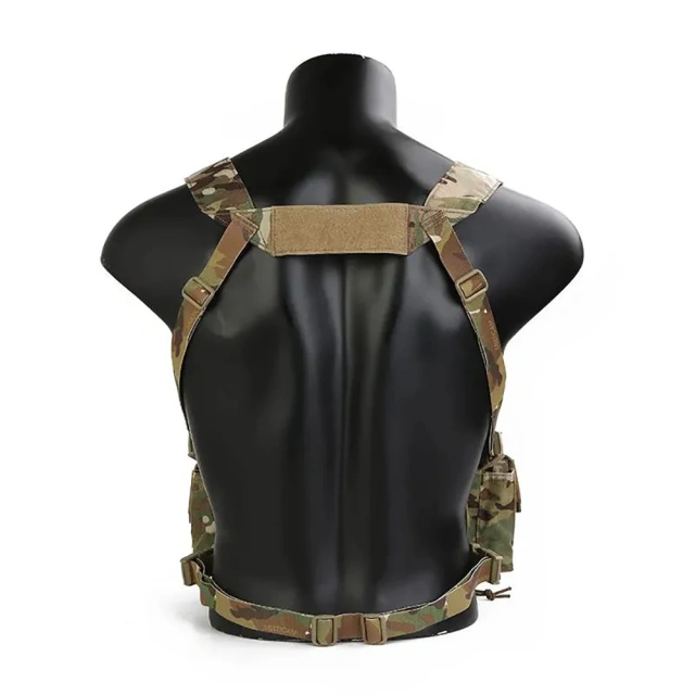Custom Tactical Chest Rigs for Hunting Heavy Duty Tactical Chest Rig with Pouch Camo Harness Tactical Chest Rig Vest Customized Hunting Tactical Chest Rig High Quality Camouflage Molle Chest Rigs Outdoor Training Chest Rig for Tactical