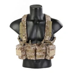 Customized Camouflage Carrier Chest Rig Chest Rig for Outdoor Good Quality Tactical Chest Hanging Vest Hot Selling Outdoor Tactical Hunting Gear Chest Rig Heavy Duty Tactical Vest Chest Rig Protective Tactical Chest Rig