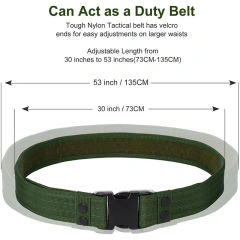 Modular Equipment Security Utility Tactical Belt with Components Pouches Bags Holster for Security Hunting Tactic Waist Belt  Hot selling Sports Training Waterproof multifunctional Double Duty Belt Wear-resistant Tactical Belt