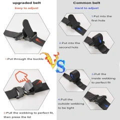 Tactical Belt Training Durable Hiking Rigger Nylon Web Work Belt with Heavy Duty Quick Release Buckle  Detachable Adjustable Tactical Belts High Quality Training Hunting Accessories Security Practical Kit Duty Belt with Pocket