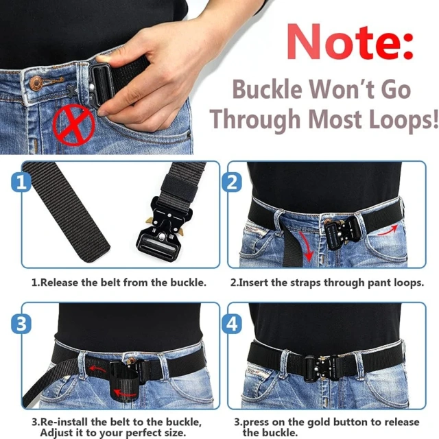 Training Durable Tactical Quick Release Metal Buckle Belt Wear-resistant Heavy Duty Nylon Riggers Belts  High Duty High Material comfortable Tactical Belt Tactical Duty Belts breathable mesh Utility Belt with Accessories Pouches