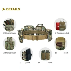 Wholesale Outdoor Gear User Tactical Belt High Density Material Outdoor Hunting Tactical Storage Bag Duty Security Traffic Belt   Adjustable Training durable Men Stretch Canvas Belt Durable Plastic Buckle for Work Travel Sports Elastic Tactical Belt