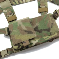 Wholesale Tactical Gear Micro Chest Rig Tactical Chest Rig Vest Heavy Duty Molle Chest Rig Tactical Vest  Best Selling Tactical Chest Rig Vest Tactical Recon Vest with Magazine Pouch Camouflage Chest Rig Harness for Hunting