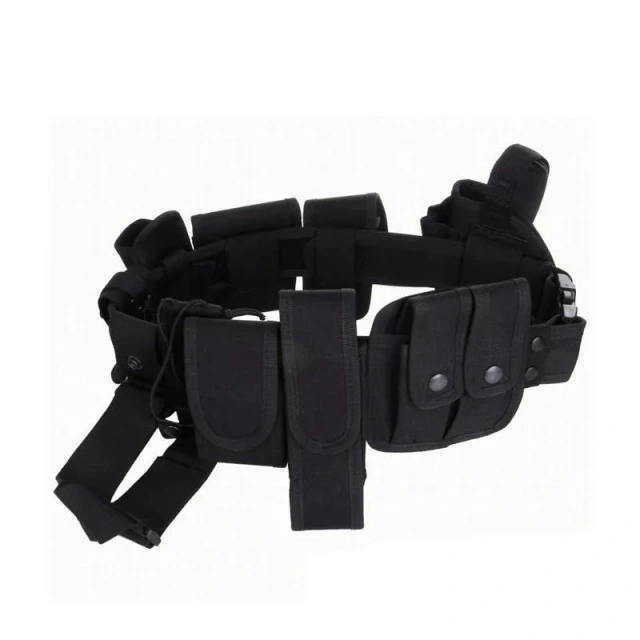 Tactical Security Duty Equipment Multifunctional Security Belts Hunting Duty Utility Belts Holster with Pouches Sets Training  Lightweight Sports Training Wear-resistant Ratchet Belt Adjustable Men Nylon Web Golf Belt Casual Work  Tactical Belts