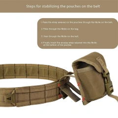 Durable Wholesale Tactical Belt with Pouches Accessories Hunting Utility Belts for Outdoor Multifunctional Tactical Belts  Wholesale Sports Training Tactical Belt Hiking Rigger Nylon Web Work Belt with Heavy Duty Quick Release Buckle