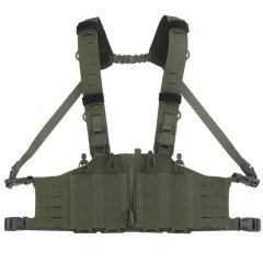 Tactical Equipment Vest Lightweight Tactical Chest Rig Hunting Vest Tactics Molle Chest Rig with Mag Pouch Wholesale Outdoor Tactical Chest Vest Rig Bag Heavy Duty Field Training Vest Multifunctional Camouflage Chest Rig