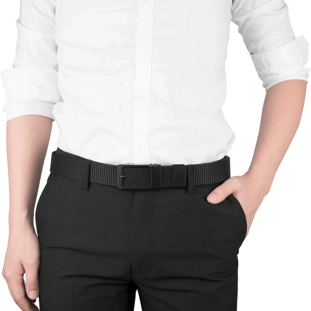 Adjustable Durable Multifunctional Wear-resistant Nylon Web Tactical Belt with Automatic Slide Buckle Ratchet Belt  Premium Lightweight Tactical Flashlight Pouch Sets Mountaineering Multifunctional Utility Kit Belt Duty Belt Security Duty Belts