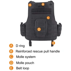 Wholesale Training Equipment Security Vest Training Vest Outdoors Breathable Vest Outdoor Hiking Equipment  Adjustable Weighted Workout Vest Training Designed Endurance Strength Training Vest