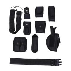 Fashionable Multifunctional Durable Outdoor Sports Gear Equipment Hunting Multifunctional Tactical Durable Belt with Pouches  Wear-resistant Lightweight stab-proof Sports Training Sports Adjustable Training Canvas Web Belt Durable Tactical Belt