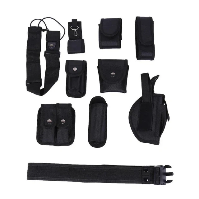 Fashionable Multifunctional Durable Outdoor Sports Gear Equipment Hunting Multifunctional Tactical Durable Belt with Pouches  Wear-resistant Lightweight stab-proof Sports Training Sports Adjustable Training Canvas Web Belt Durable Tactical Belt