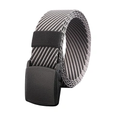 Hot Selling Adjustable Training Men Web Casual Belt with Plastic Buckle Nylon Canvas Strap Adjustable Tactical Belts  Outdoor Multi-functional Mountaineering Hunting Pouches Utility Tactical Belt Heavy Duty Nylon Equipment Tactical Belts