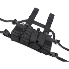 Outdoor Tactical Safety Vest with Magazine Pouch Tactical Chest Rig for Training High Quality Tactical Vest Chest Rig  Tactical Chest Rig Harness Vest Good Quality Tactical Vest Rig Bag with Magazine Pouch Tactical Chest Rig Bag
