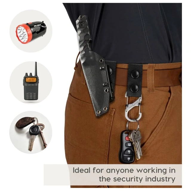 Comfortable Duty Belt Keeper with Double Snaps for Outdoor Sports Fixing Wide Security Tactical Belt  Adjustable Outdoor Quick-release Buckle Outdoor Waist Wrap Camouflage Tactical Belt Set Multi-functional Belts Accessory Bag