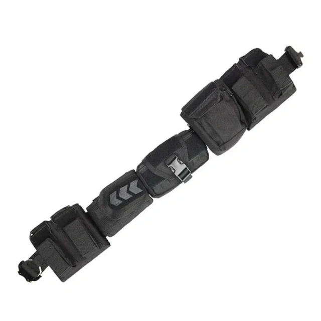 Premium Training Multifunctional Tactical Waist Belt Wear-resistant Duty Tactical Waist Equipment Outdoor Hunting Girdle Pouch  Wear-resistant Adjustable Men Rigger Nylon Web Work Belt with Quick Release Buckle Adjustable Tactical Belt