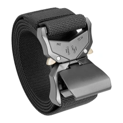 Wholesale Tactical Belt Hiking Rigger Nylon Web Work Belt with Heavy Duty Quick Release Buckle Tactical Belts  Security Tactical Duty Belt Modular Equipment Hunting Game Versatile Utility Adjustable Accessories Belt With Tool Pouches