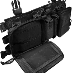 Hot Sale Hunting Accessories Tactical Chest Rig Outdoor Nylon Tactical Chest Rig Vest High Quality Tactical Vest Chest Rig Customized Tactical Vest Chest Rig for Training Utility Tactical Chest Rig Heavy Duty Tactical Pouch Chest Rig