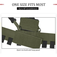 High Quality Tactical Gears Chest Rig Tactical Safety Vest Lightweight Elastic Camouflage Tactical Rig Tactical Equipment Chest Rig Adjustable Detachable Training Chest Rigs with Mag Pouch Camouflage Vest