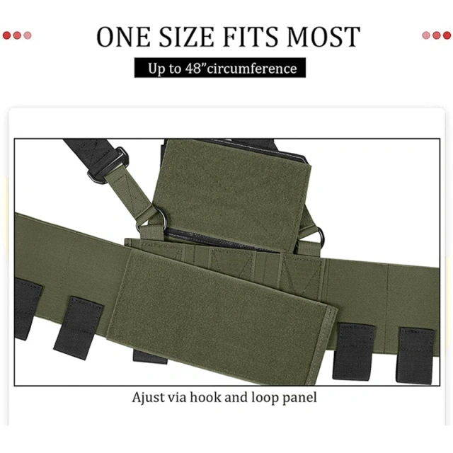 High Quality Tactical Gears Chest Rig Tactical Safety Vest Lightweight Elastic Camouflage Tactical Rig Tactical Equipment Chest Rig Adjustable Detachable Training Chest Rigs with Mag Pouch Camouflage Vest