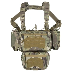 Hot Selling Top Quality Multi-Pockets Tactical Chest Mini Rig Quick Release Multifunctional Tactical Vest for Outdoor Outdoor Camouflage Gear Chest Rig Tactical Molle Vest with Pouch Bag Carrier Tactical Camouflage Chest Rig