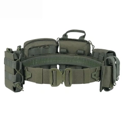 Outdoor Mountaineering Polyester Tactical Belt Outdoor Training Use Hunting Accessories Training Tactical Belts Duty Belt  Wear-resistant Ratchet Belt multifunctional Nylon Web Training Tactical Belt with Automatic Slide Buckle