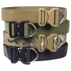 High Quality Durable Waterproof Adjustable Training Men Tactical Belt Wholesale Durable Ring Buckle Belt  Lightweight Detachable Mountaineering Modular Equipment Tactical Duty Belts Kit with Pouches Duty Belt Rig Duty Gear Kit