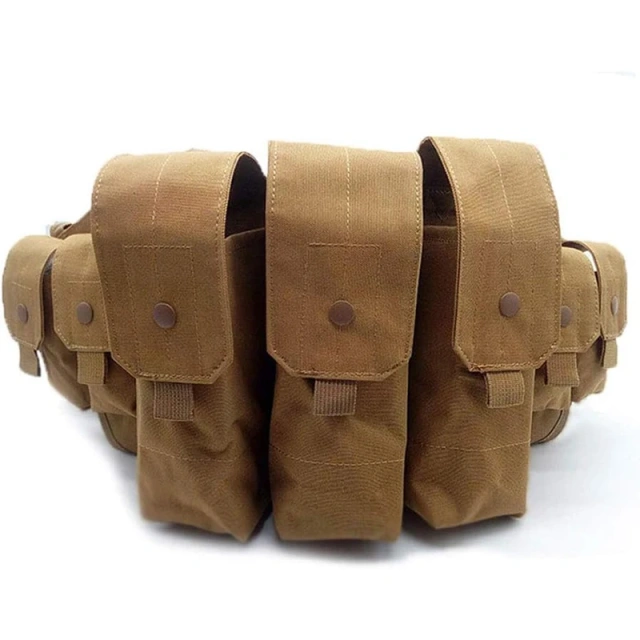 Outdoor Tactical Chest Rig with Pouch Bag Carrier Tactical Chest Rig Vest for Training Tactical Camouflage Chest Rig Customized Tactical Molle Harness for Outdoor Heavy Duty Tactical Chest Rig Harness Vest Training Mini Rig