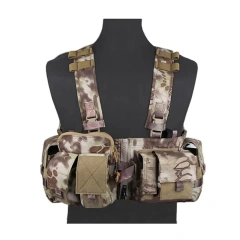Custom Tactical Chest Rigs with Magazine Pouch Heavy Duty Camo Harness Tactical Vest Durable Tactical Chest Rig military Tactical Chest Rig Harness Outdoor Tactical Camouflage Chest Rig Heavy Duty Tactical Pouches Chest Rig