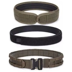 Wholesale Multifunctional Sport Enthusiasts Tactical Belt Fashionable Wear-resistant Duty Belt Quick-Release with Pouches  Hot selling Breathable Hiking Rigger Nylon Web Work Belt with Heavy Duty Quick Release Buckle Tactical Belt