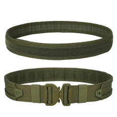 Quick-release Buckle Tactical Belt Outdoor Training Use Pouch Hunting Accessories Tactical Belt Sport Enthusiasts Duty Belts  Adjustable Training Ratchet Belt Men Nylon Web Sports Training Tactical Belt with Automatic Slide Buckle
